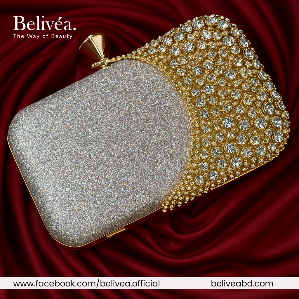 Elevate your evening look with this premium crystal-embellished black clutch. Designed with a soft velvet base and sparkling rhinestone detailing, it adds instant glamour to parties, weddings, and special occasions. Lightweight, elegant, and eye-catching—perfect for anyone who loves luxury fashion.