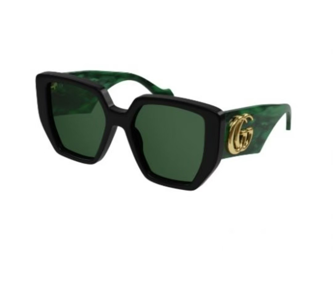 American High-End Ins Square Frame New Wide-Leg Double-Circle Fashion Sunglasses Anti-Uv Cat-Eye Sunglasses