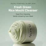 Arencia Fresh Green Rice Mochi Cleanser, Gentle Daily Cleanser for Acne-Prone Skin - Image 3