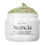 Arencia Fresh Green Rice Mochi Cleanser, Gentle Daily Cleanser for Acne-Prone Skin, 1.76oz / 4.23oz