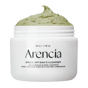 Arencia Fresh Green Rice Mochi Cleanser, Gentle Daily Cleanser for Acne-Prone Skin, 1.76oz / 4.23oz